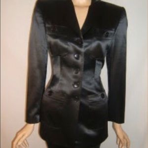Rena Lange Womens Smoking Sexy Designer Jacket